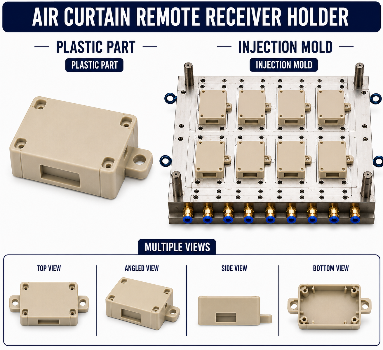 Air Curtain Plastic Remote Receiver Holder Mould and Moulding Service